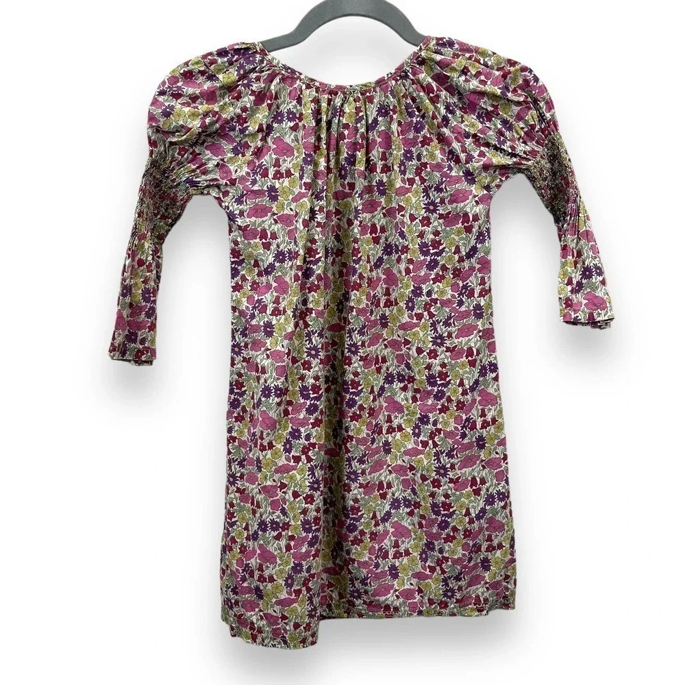Peek Cottagecore Smocked Sleeve Floral Dress Size 6/7